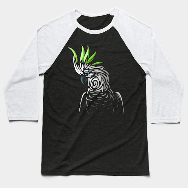 Tribal parrot Baseball T-Shirt by albertocubatas